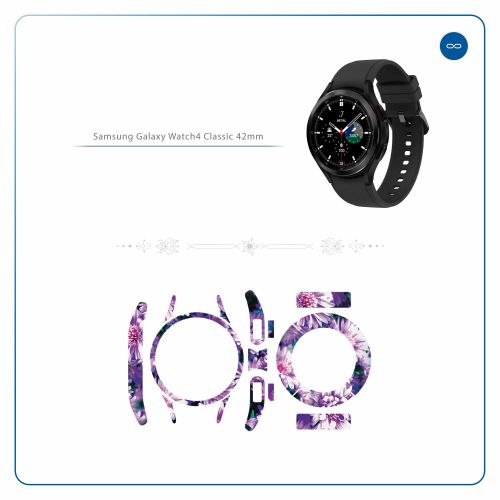 Samsung_Watch4 Classic 42mm_Purple_Flower_2